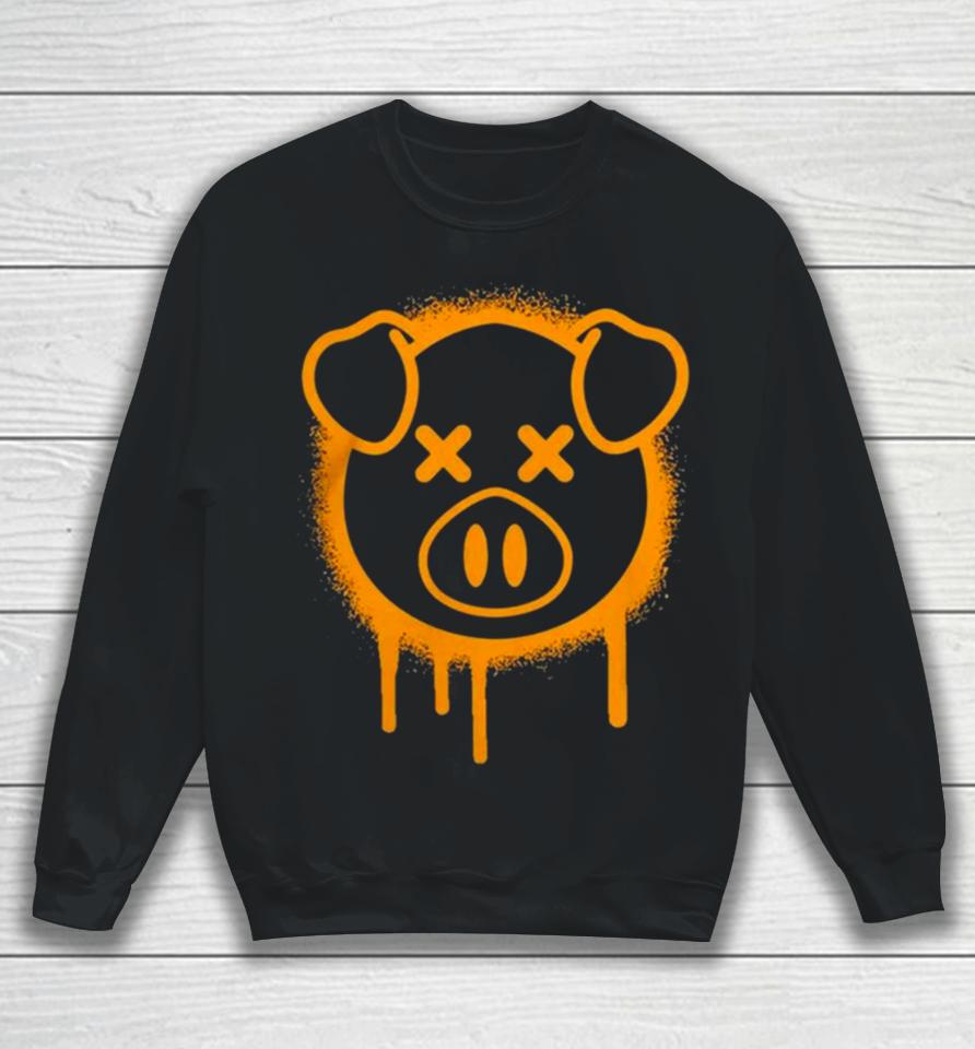 Shane Dawson Merch Spray Paint Pig Brown Sweatshirt