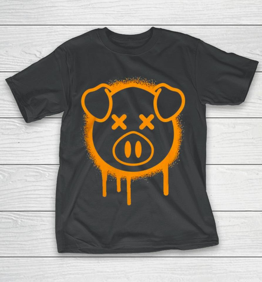 Shane Dawson Merch Spray Paint Pig Brown T-Shirt