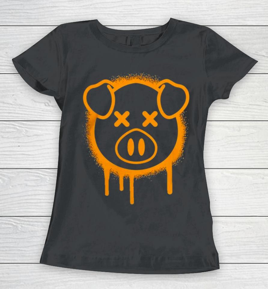 Shane Dawson Merch Spray Paint Pig Brown Women T-Shirt