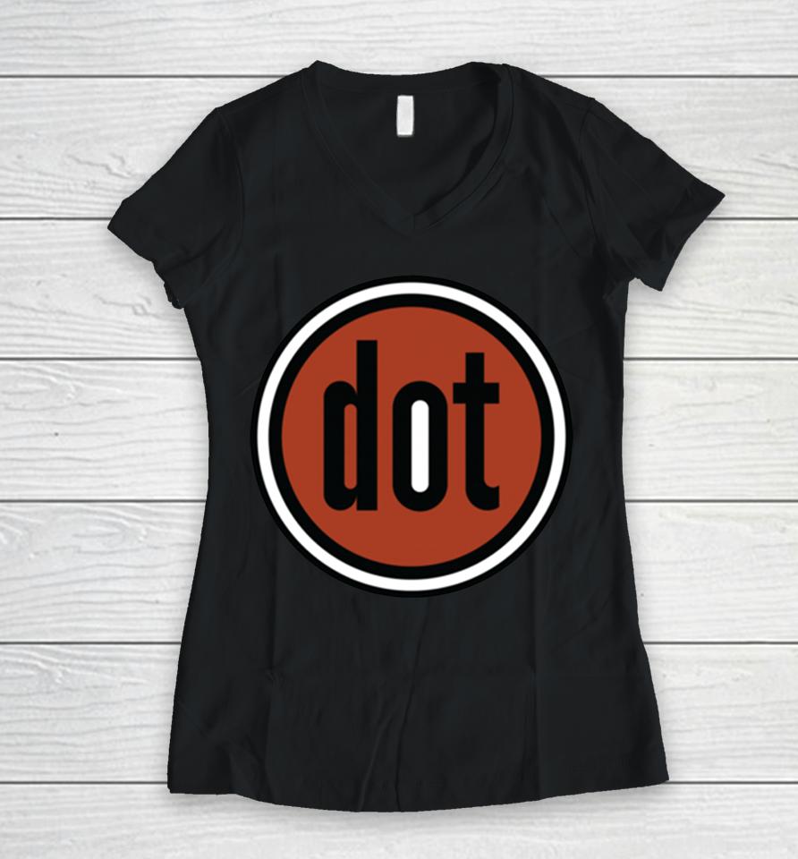 Shane Kippel Shop Dot Women V-Neck T-Shirt