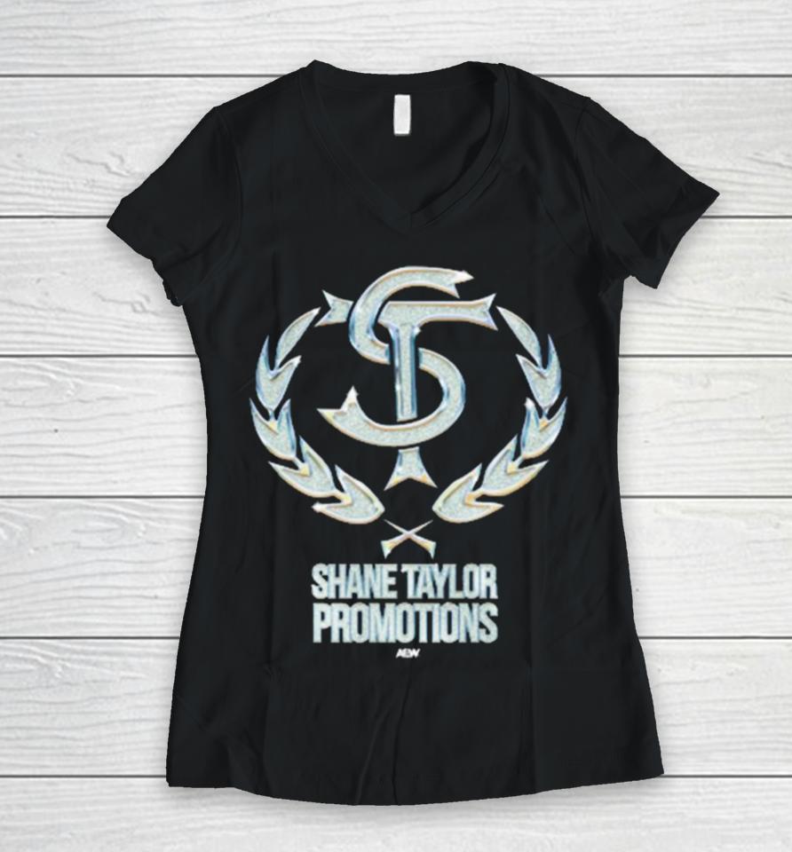 Shane Taylor Shane Taylor Promotions Women V-Neck T-Shirt