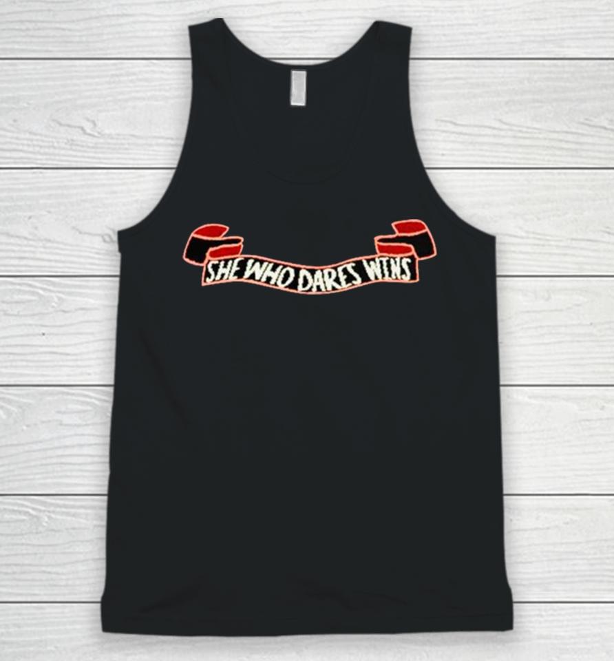 She Who Dares Wins Unisex Tank Top