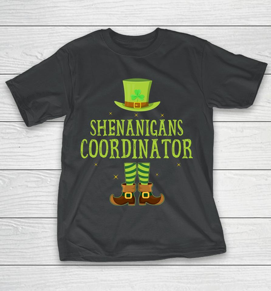 Shenanigans Coordinator Teacher Matching St Patrick's Day T-Shirt