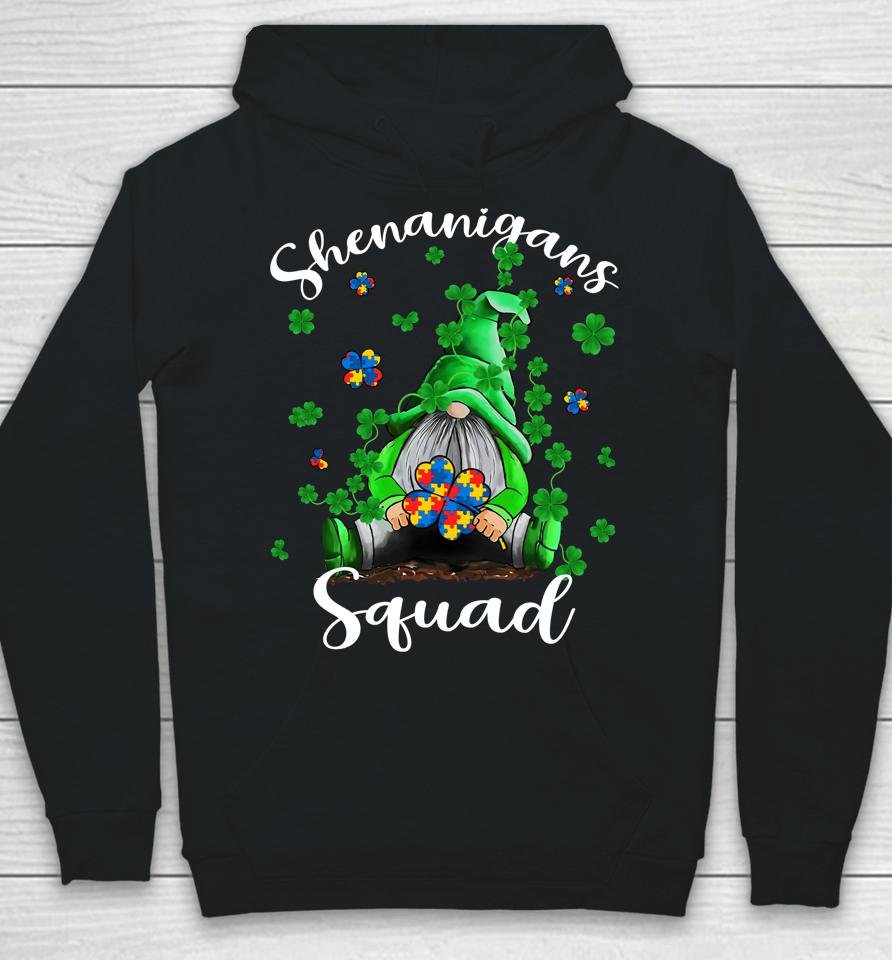 Shenanigans Squad Gnomes Autism St Patrick's Day Hoodie