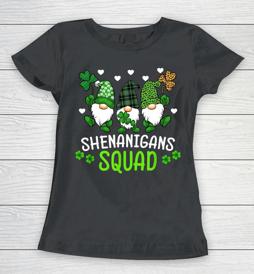 Shenanigans Squad Gnomes St Patrick's Day Women T-Shirt