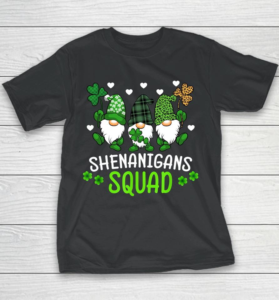 Shenanigans Squad Gnomes St Patrick's Day Youth T-Shirt