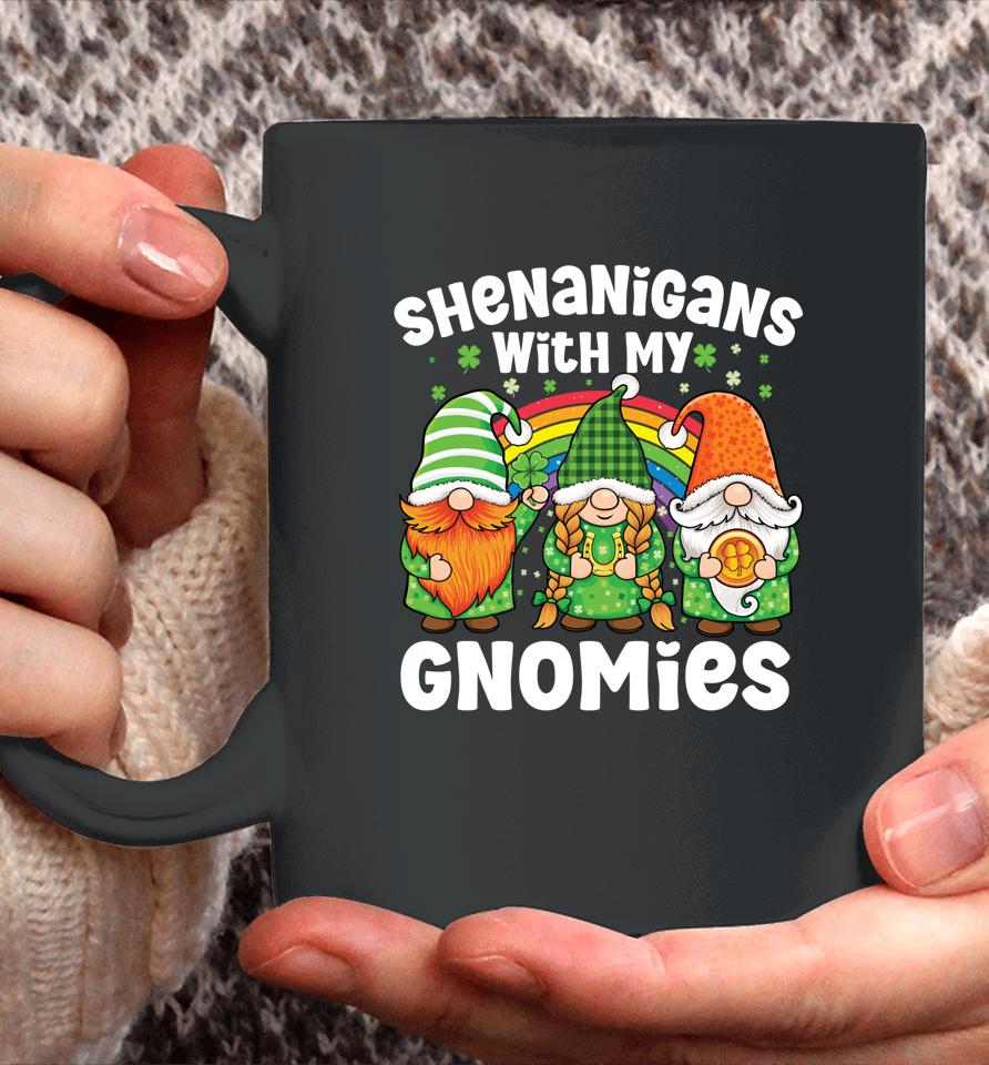 Shenanigans With My Gnomies St Patrick's Day Gnome Shamrock Coffee Mug