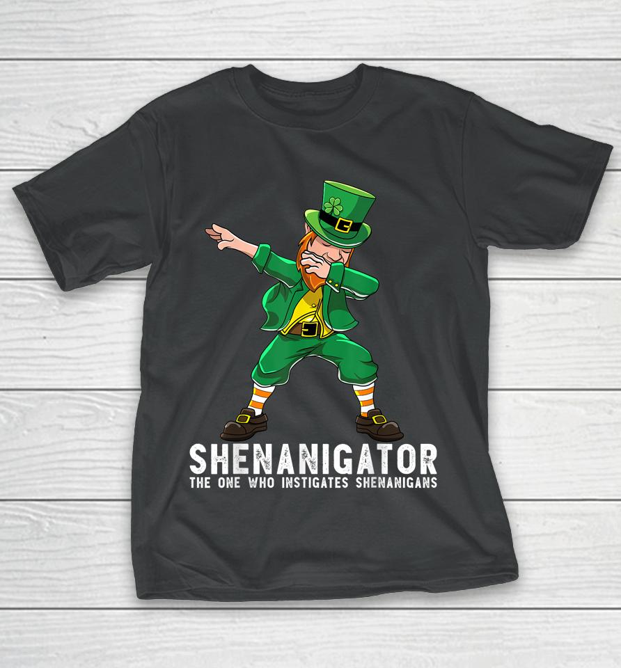 Shenanigator Dabbing Leprechaun St Patrick's Day T-Shirt