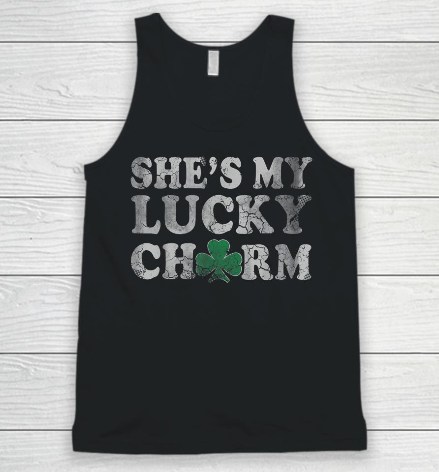 She's My Lucky Charm Couples Matching St Patrick's Day Unisex Tank Top
