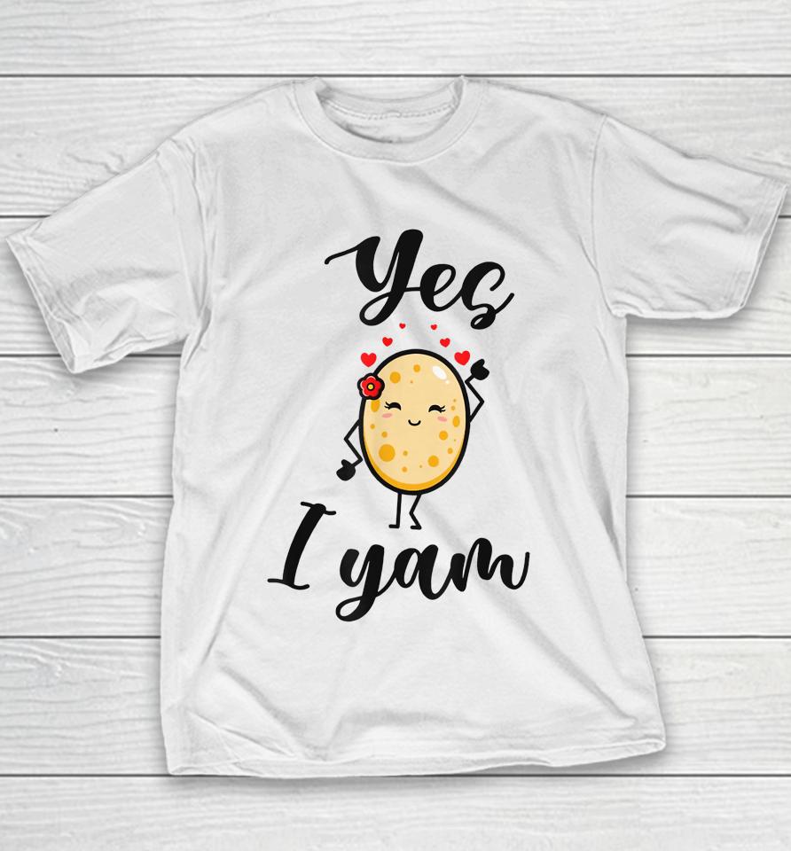 She's My Sweet Potato I Yam Couple Matching Youth T-Shirt