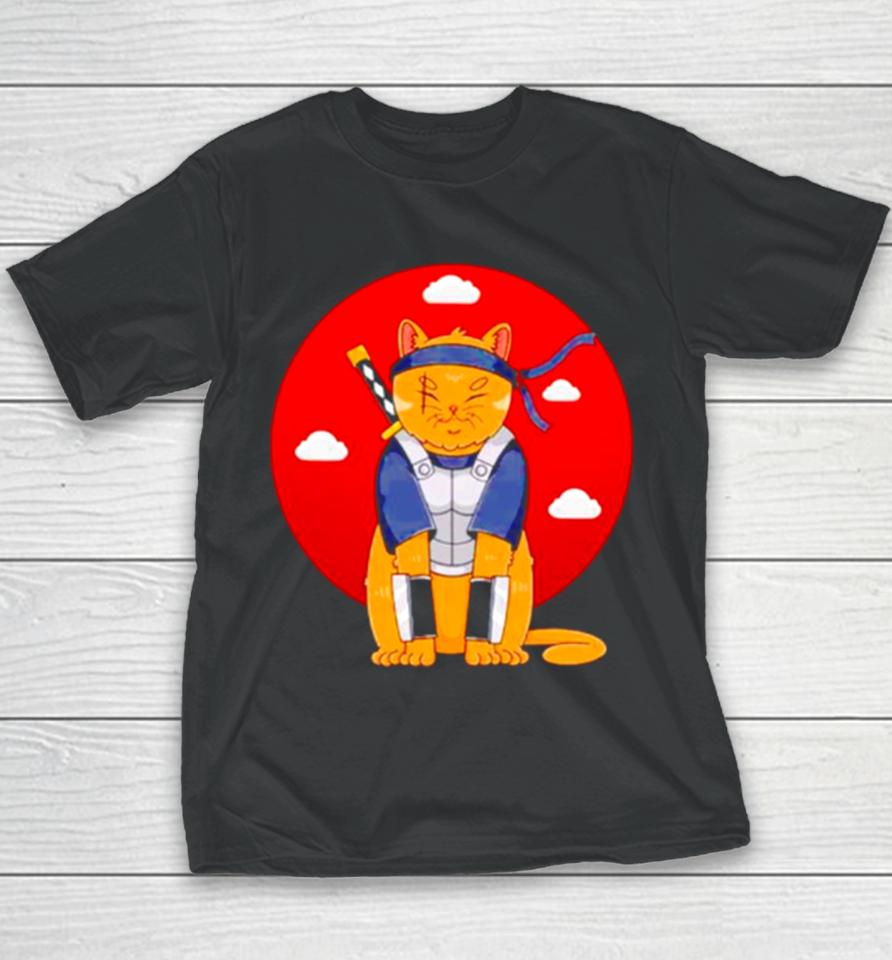 Shinobi Cat Blood Moon Vintage Youth T-Shirt