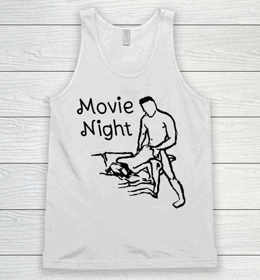 Shirts That Go Hard Movie Night Shirt Unisex Tank Top