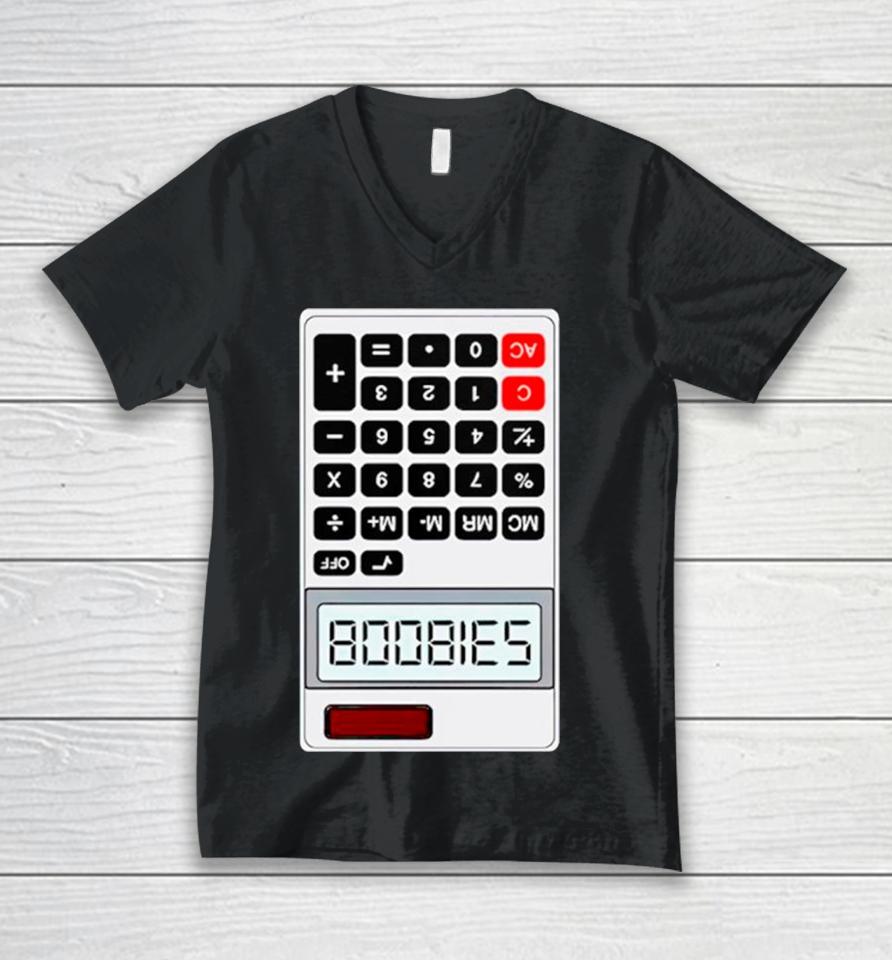 Shithead Steve B00Bies Calculator Unisex V-Neck T-Shirt
