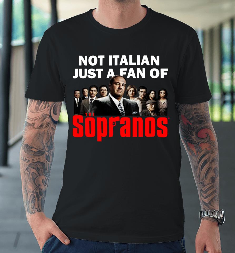 Shithead Steve Merch Not Italian Just A Fan Of The Sopranos Premium T-Shirt