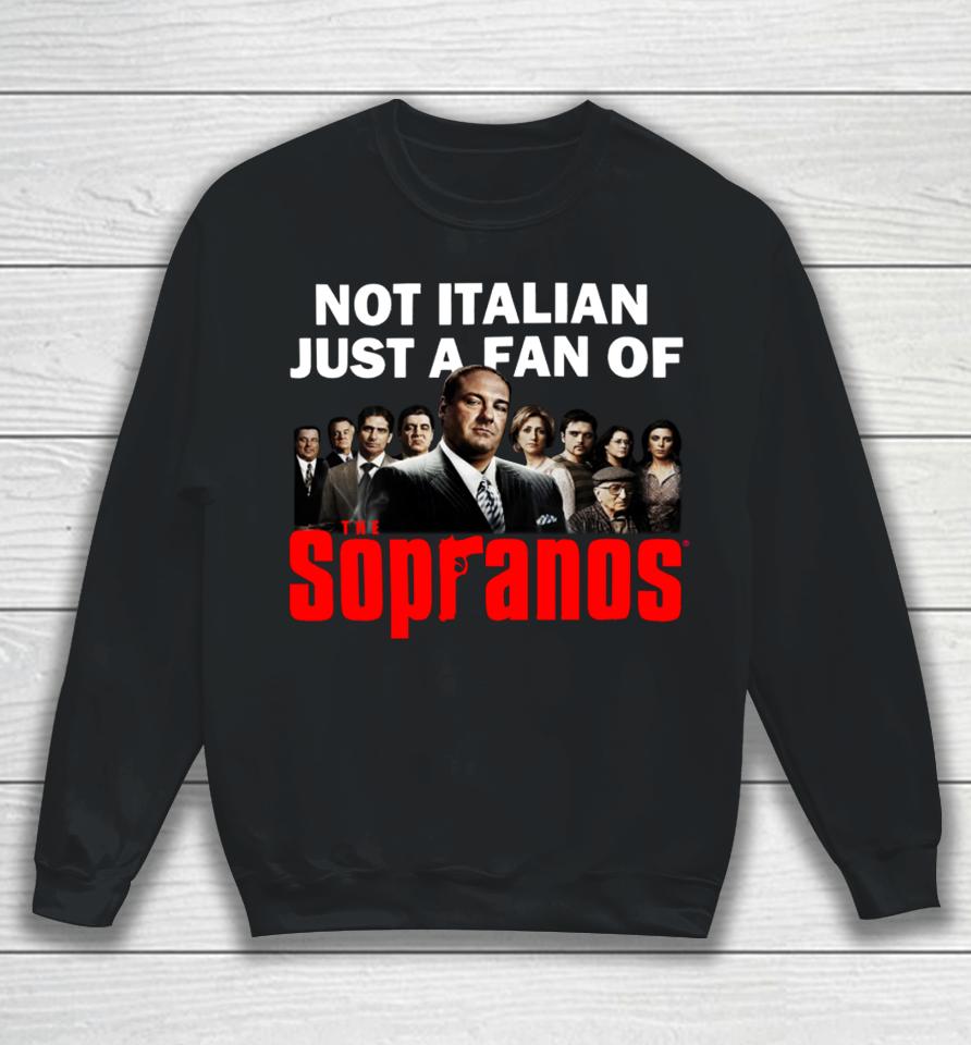 Shithead Steve Merch Not Italian Just A Fan Of The Sopranos Sweatshirt