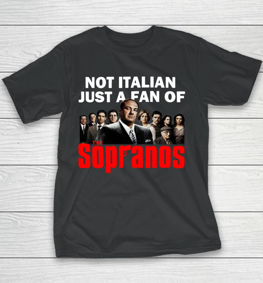 Shithead Steve Merch Not Italian Just A Fan Of The Sopranos Youth T-Shirt