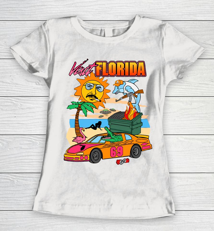 Shithead Steve Merch Visit Florida Women T-Shirt