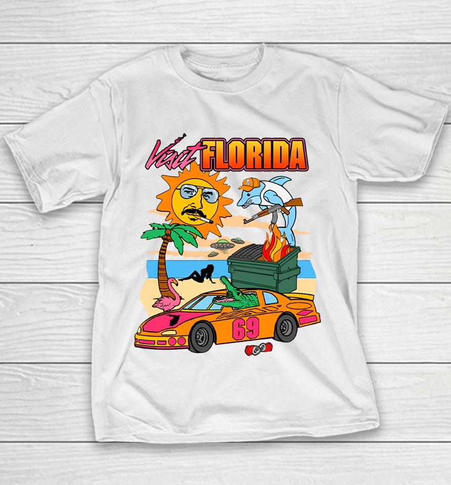 Shithead Steve Merch Visit Florida Youth T-Shirt