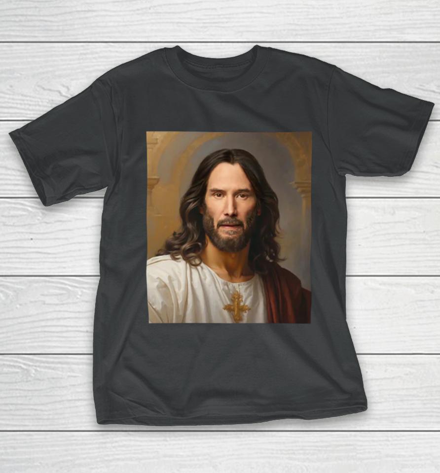 Shithead Steve Store Keanu Reeves Christ T-Shirt