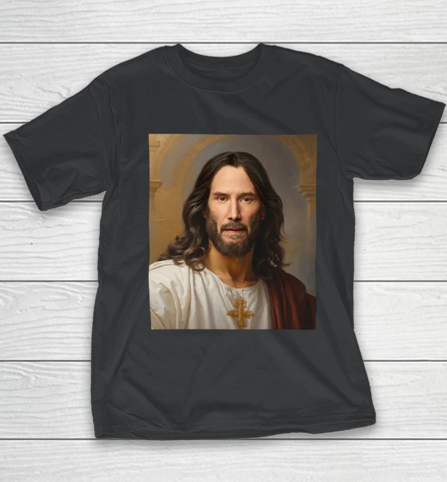 Shithead Steve Store Keanu Reeves Christ Youth T-Shirt