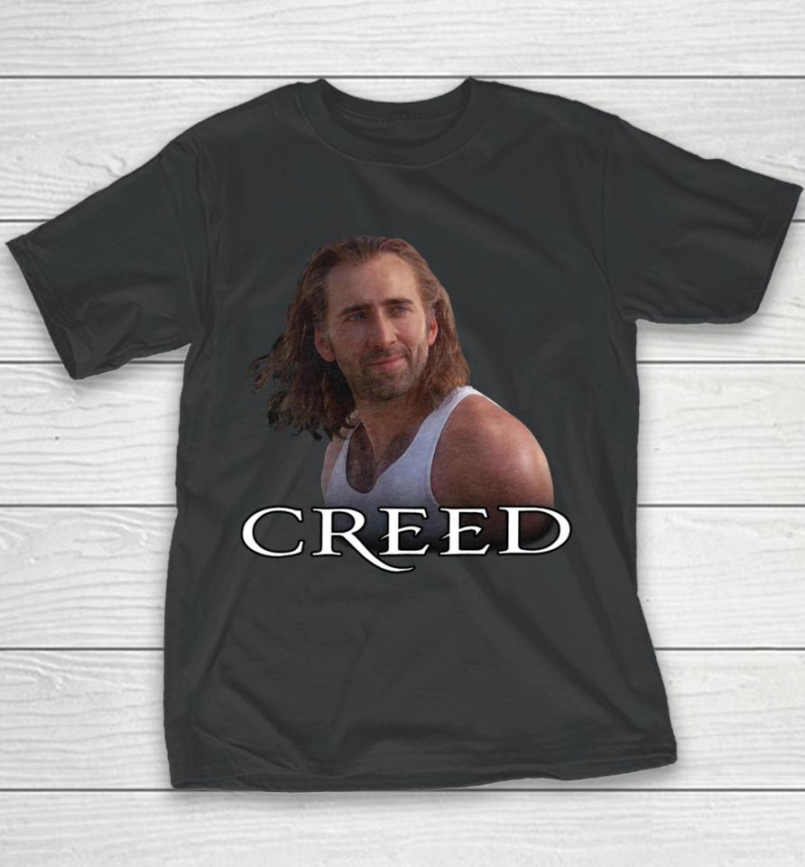 Shitheadsteve Merch Nicolas Cage Creed Youth T-Shirt