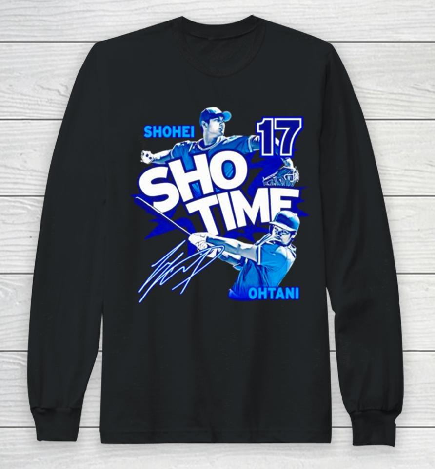 Sho Time 17 Shohei Ohtani Los Angeles Dodgers Baseball Long Sleeve T-Shirt