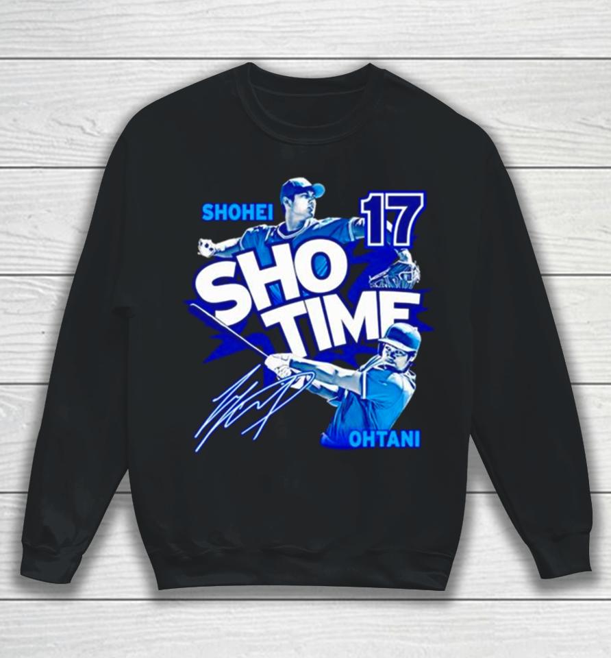 Sho Time 17 Shohei Ohtani Los Angeles Dodgers Baseball Sweatshirt