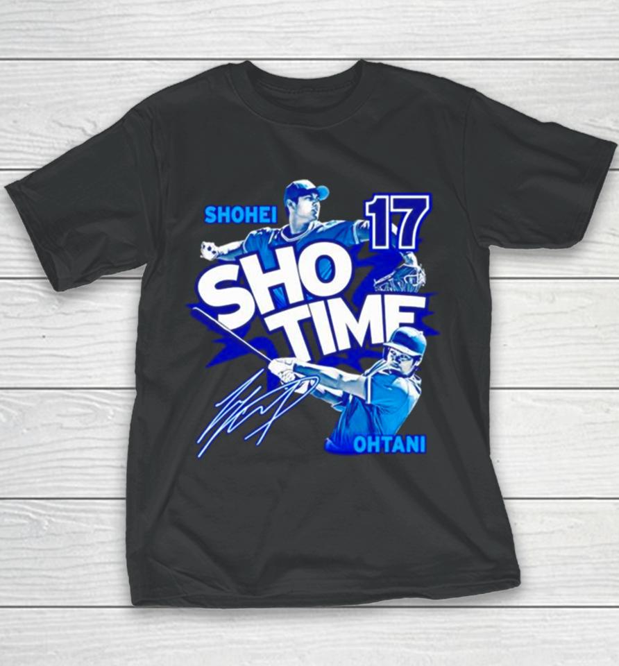 Sho Time 17 Shohei Ohtani Los Angeles Dodgers Baseball Youth T-Shirt