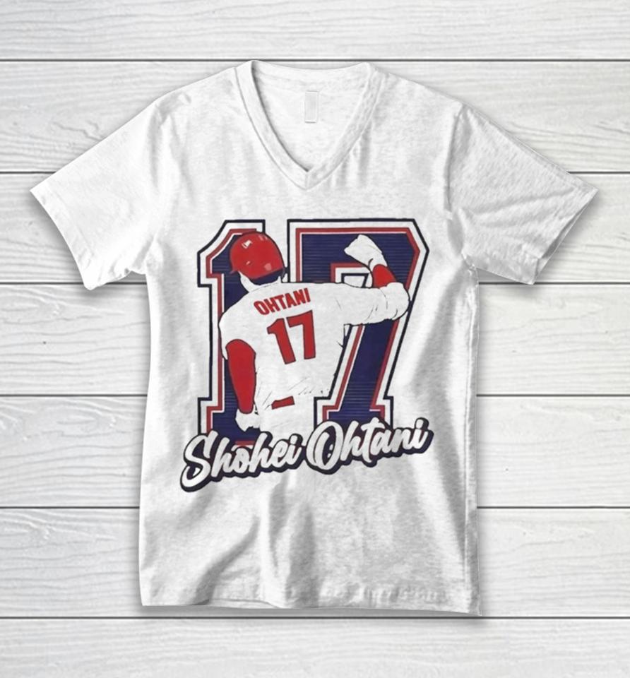 Shohei Ohtani 17 Los Angeles Dodgers Baseball Player Unisex V-Neck T-Shirt