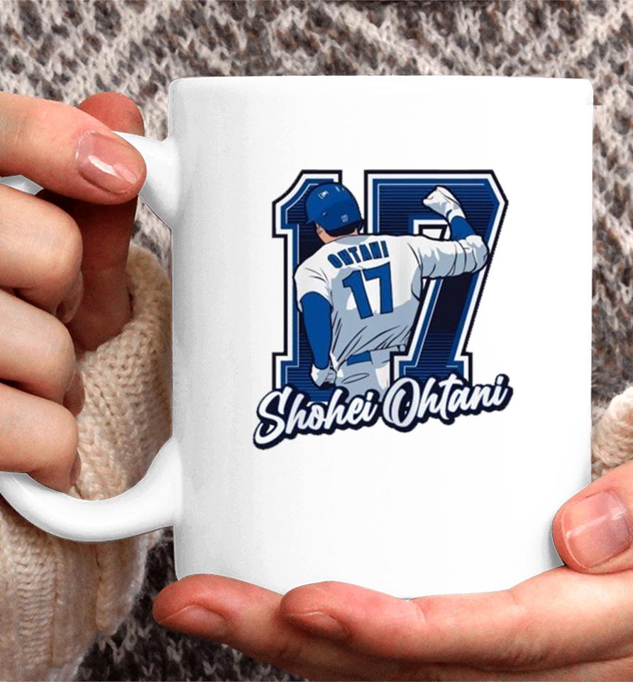 Shohei Ohtani Back 17 Los Angeles Dodgers Baseball Determined Win Coffee Mug
