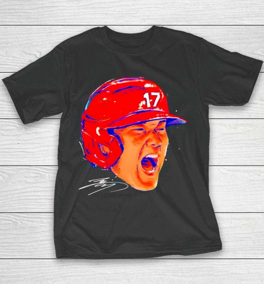 Shohei Ohtani Face Los Angeles Angels Signature Youth T-Shirt