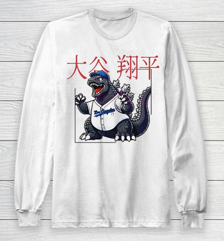 Shohei Ohtani Godzilla Long Sleeve T-Shirt
