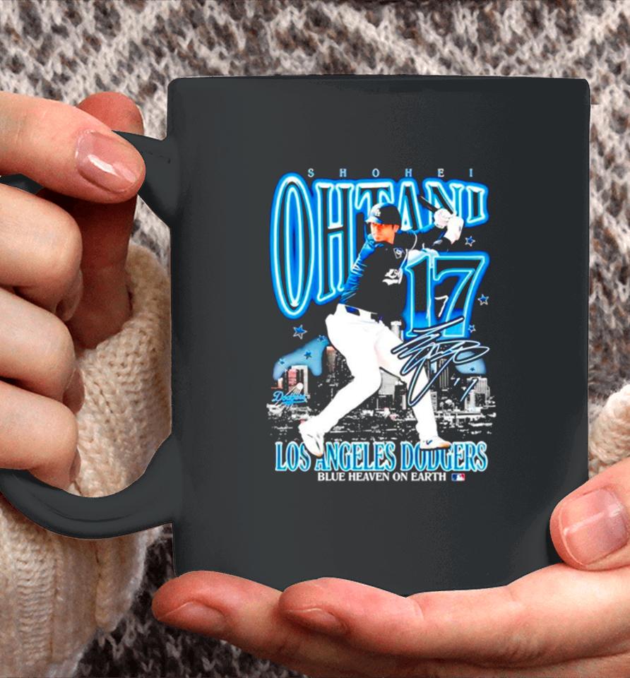 Shohei Ohtani Los Angeles Dodgers Blue Heaven On Earth Coffee Mug