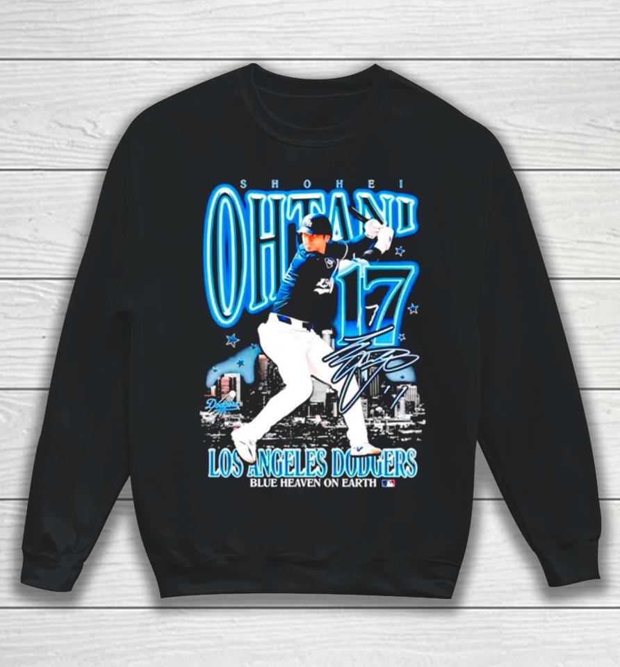 Shohei Ohtani Los Angeles Dodgers Blue Heaven On Earth Sweatshirt