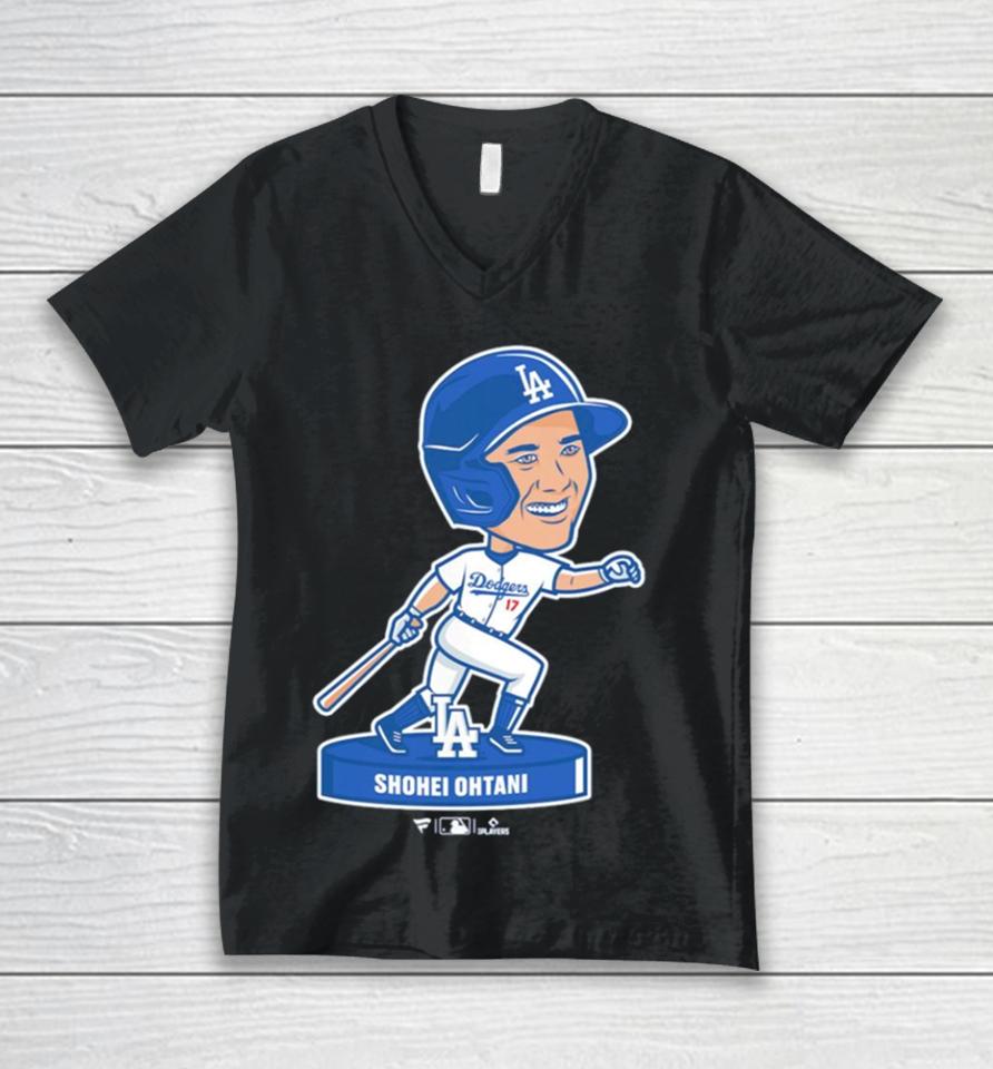 Shohei Ohtani Los Angeles Dodgers Bobblehead Unisex V-Neck T-Shirt