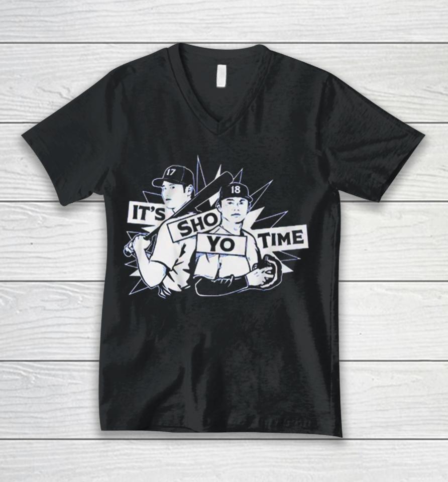 Shohei Ohtani &Amp; Yoshinobu Yamamoto It’s Sho Yo Time Unisex V-Neck T-Shirt