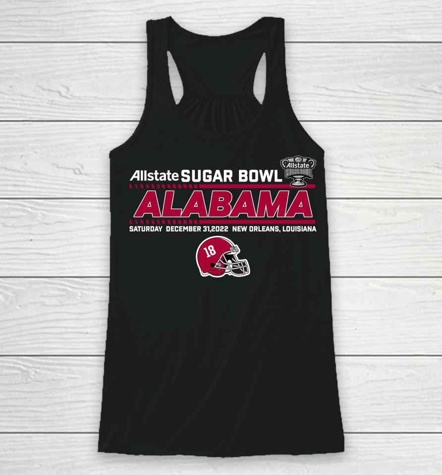 Shop Allstate Sugar Bowl 2022 Alabama Team Helmet Fleece Racerback Tank