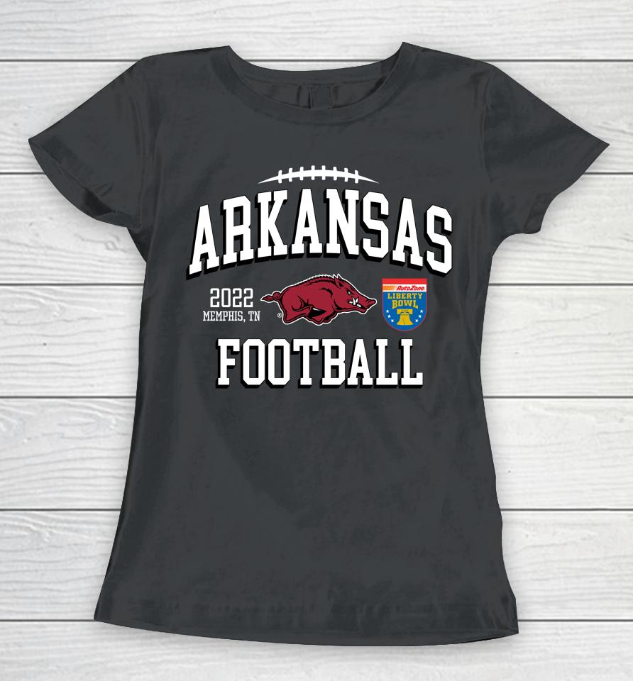 Shop Arkansas Razorbacks Liberty Bowl Single Team Red Women T-Shirt