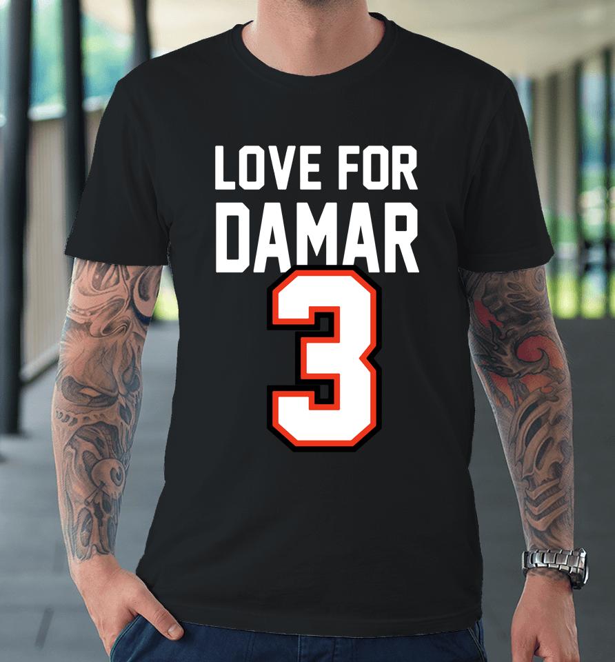 Shop Damar Hamlin Honored In  Love For 3 Damar Premium T-Shirt
