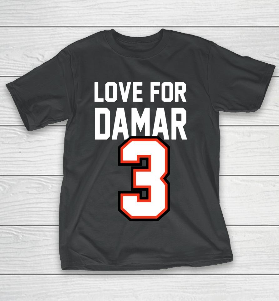 Shop Damar Hamlin Honored In  Love For 3 Damar T-Shirt