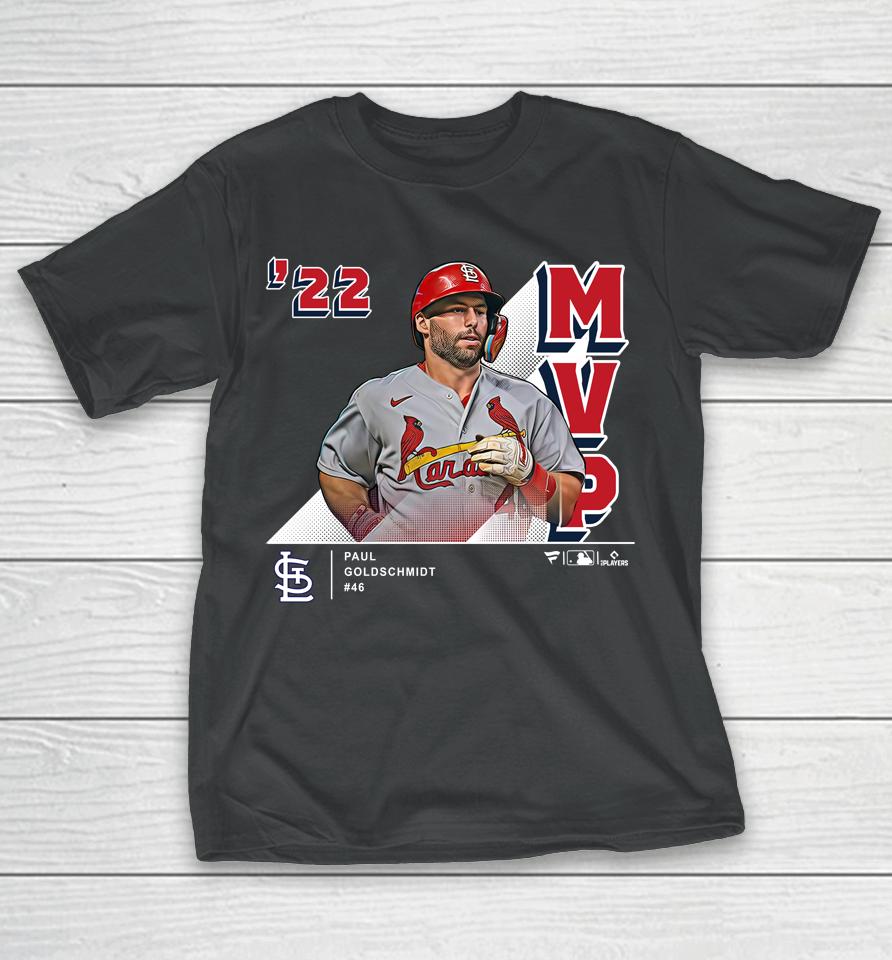 Shop Fanatics Branded Official St Louis Cardinals Paul Goldschmidt Red 2022 Nl Mvp T-Shirt