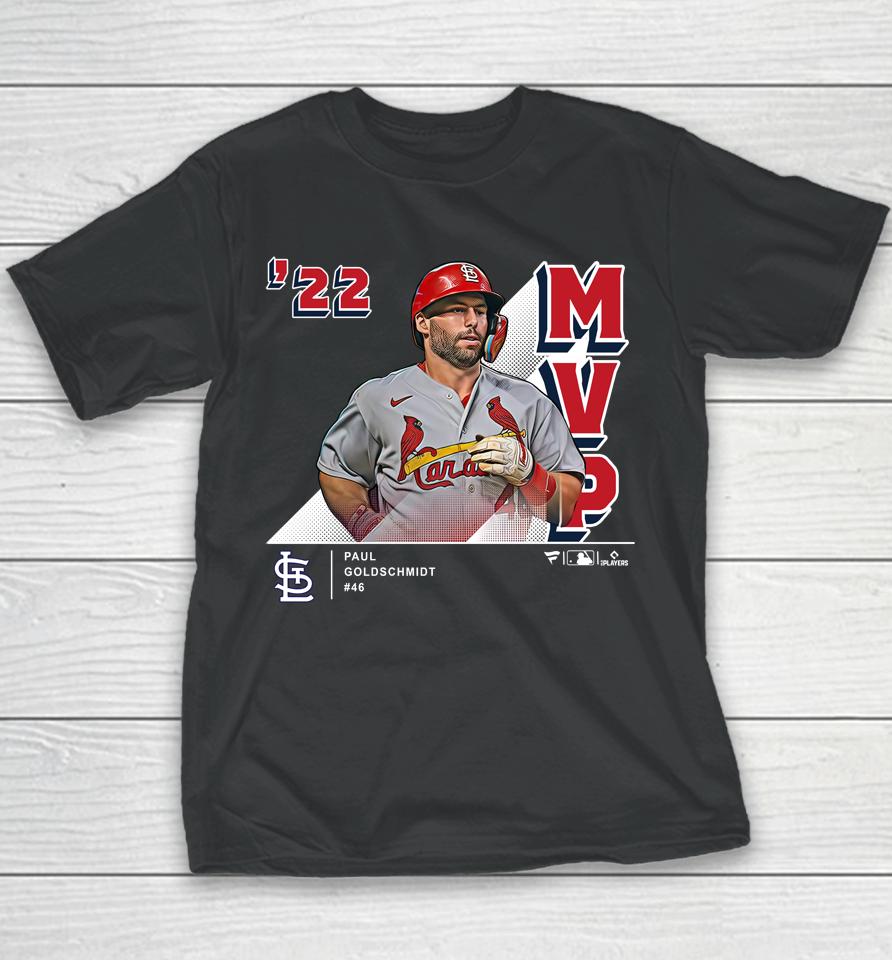 Shop Fanatics Branded Official St Louis Cardinals Paul Goldschmidt Red 2022 Nl Mvp Youth T-Shirt