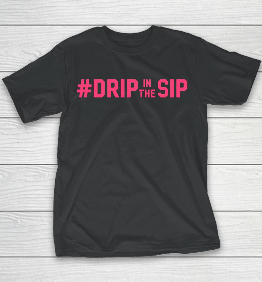 Shop Lane Kiffin Drip In The Sip Ole Miss Football Youth T-Shirt