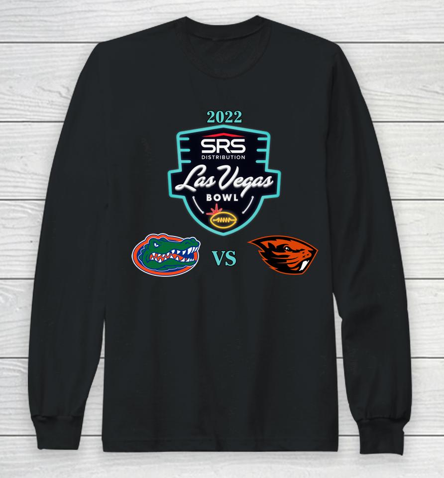 Shop Las Vegas Bowl 2023 Oregon State Beavers Vs Florida Gators Matchup Long Sleeve T-Shirt
