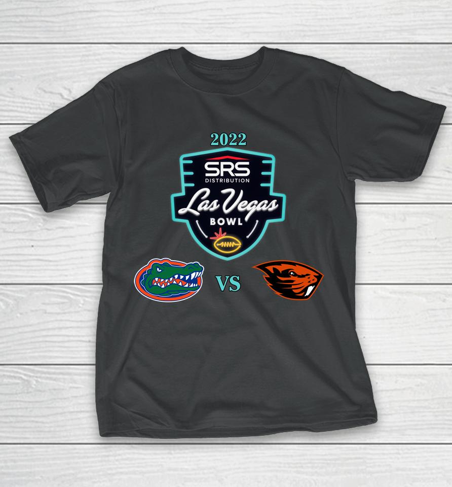 Shop Las Vegas Bowl 2023 Oregon State Beavers Vs Florida Gators Matchup T-Shirt