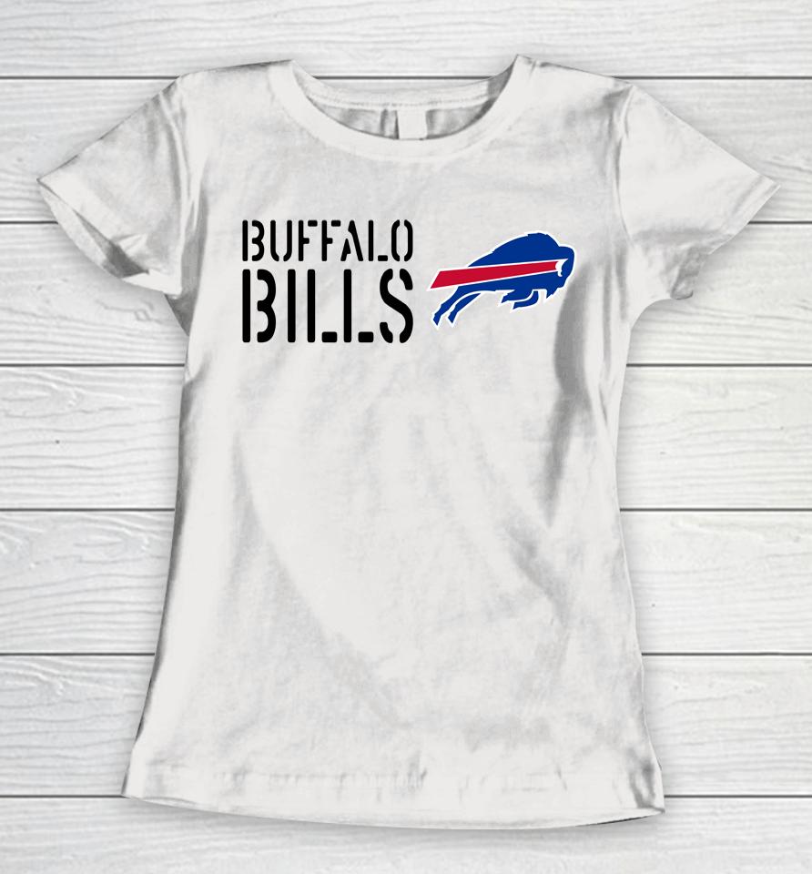 Shop Nfl Buffalo Bills 2022 Salute To Service Legend Team Women T-Shirt