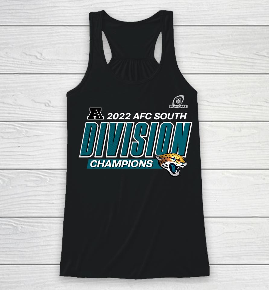 Shop Nfl Jacksonville Jaguars 2022 Afc South Division Champions Divide And Conquer Big And Tall Racerback Tank