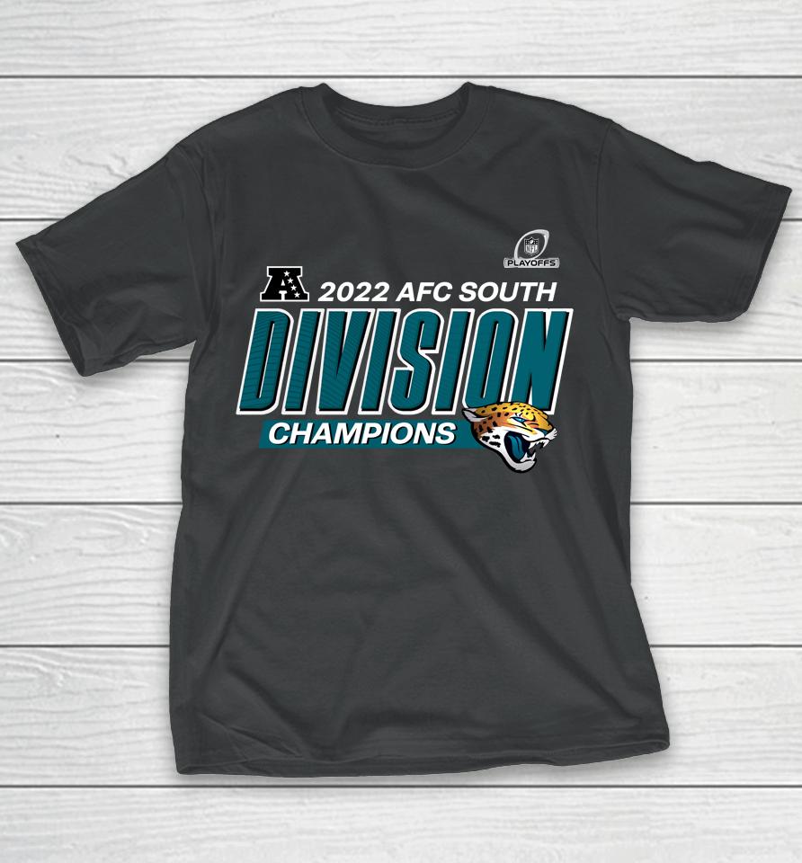Shop Nfl Jacksonville Jaguars 2022 Afc South Division Champions Divide And Conquer Big And Tall T-Shirt