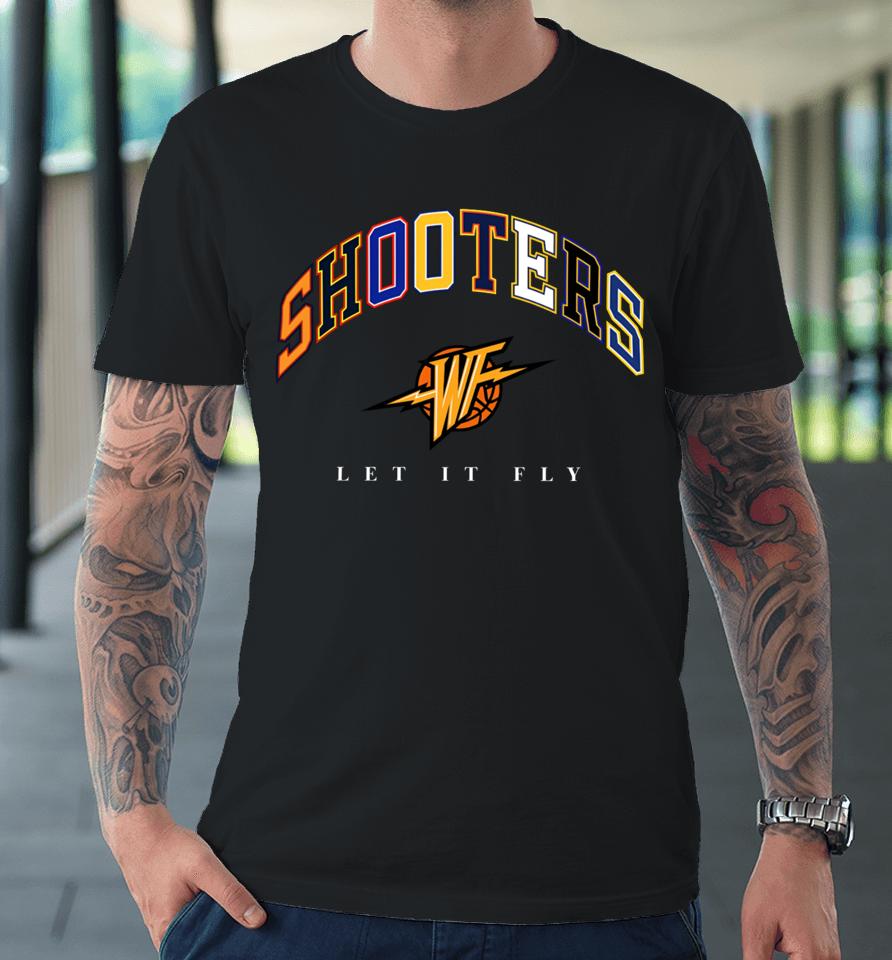Shop Warriors Talk Store Shooters Let It Fly Premium T-Shirt
