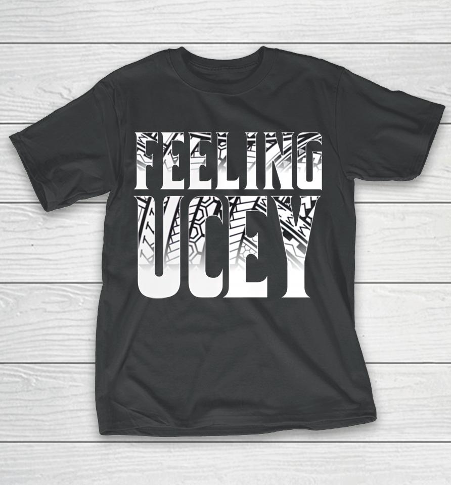 Shop Wwe Men's Black The Bloodline Feeling Ucey T-Shirt